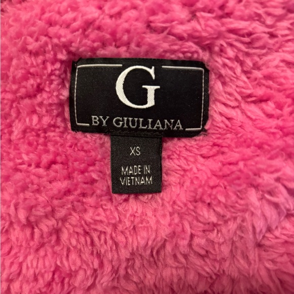 G BY GIULIANA THE CLOUD WOMEN’S ZIP FRONT HOODED JACKET IN MAUVE  SIZE XS - Picture 8 of 9